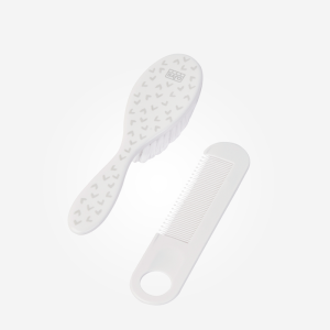 09301-Cepillo y Peine Blanco