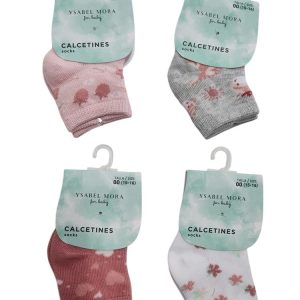 52858-Calcetín Tobillero Bebé Niña Ysabel Mora