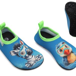 5743-Escarpines “Aquasocker” Animales Azul kiokids