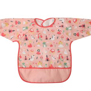 5416-Babero Impermeable con Mangas Rosa Kiokids