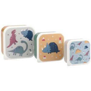 67027-Set 3 Cajas Almuerzo “Dinos World” Tutete
