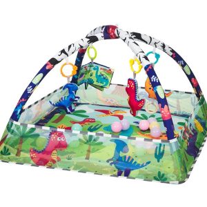 31201010405-Alfombra de juego con 18 bolas “Dino