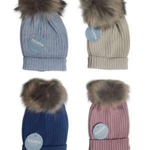 509-Gorro Suelto Canale Pompon Pelo Juliana