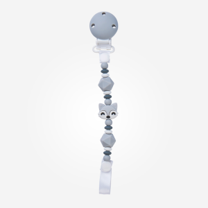 14374-Portachupete Silicona “Foxy” Gris Saro