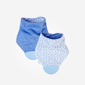 Bandana Reversible con Mordedor Azul Saro