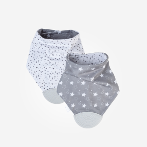 Bandana Reversible con Mordedor Gris Saro