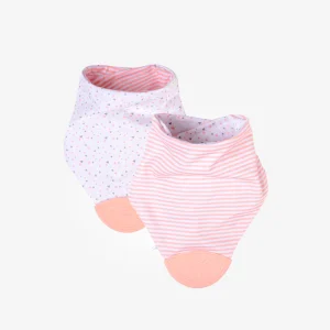 Bandana reversible con mordedor Rosa new