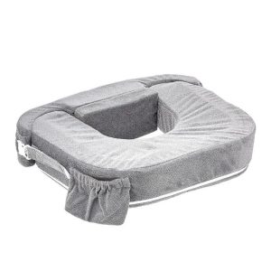 Almohada de Lactancia Soporte Firme Ajustable Bolsillo Lateral + Cojín Cabeza Plana