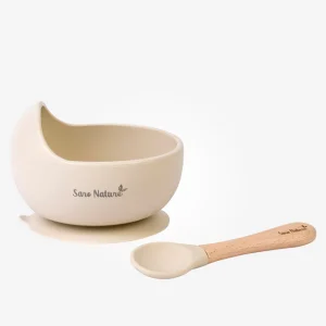 Set de alimentación “Nordic Wave” Café / Antibacteriano / Silicona Orgánica new