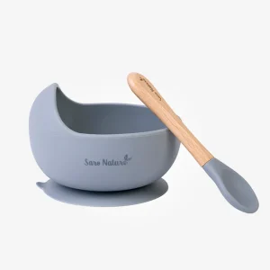 Set de alimentación “Nordic Wave” Azul / Antibacteriano / Silicona Orgánica new