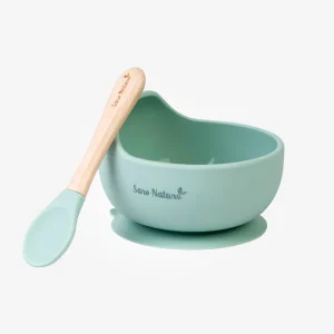 Set de alimentación “Nordic Wave” Verde / Antibacteriano / Silicona orgánica new