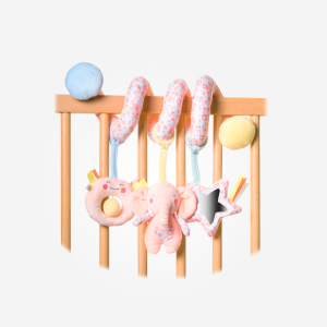 Espiral con Sonajeros “Wild Colors Elefante” Saro