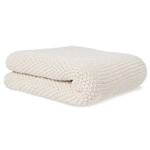 MANTA ALGODÓN ORGÁNICO EUROPEA PUNTO RICE COLOR NATURAL - Bonjourbébé new