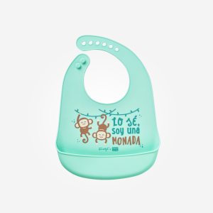 BABERO DE SILICONA “SOY UNA MONADA”