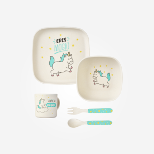 Vajilla de Bambú “Sueña en Grande” MR.Wonderful