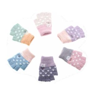 L-0003-Guantes Mitones “Corazones” Mac Been