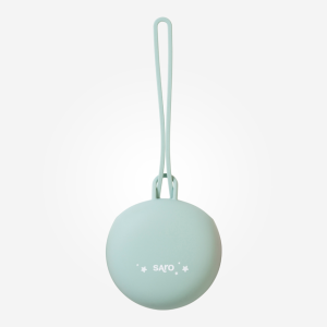 14846-Cajita Portachupetes Silicona Verde Caza Saro