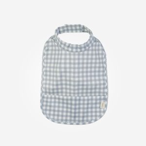 16561-Babero Impermeable Vichy Gris Saro