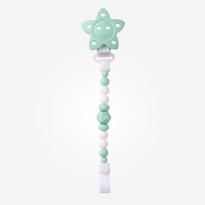 14362-Portachupete Silicona “Estrellita” Mint Saro