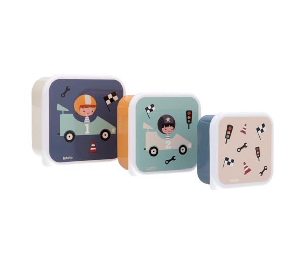 56735-Set 3 Cajas Almuerzo “Space Racers” Tutete