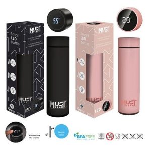 586004-05-Termo Acero Inox. 500ml Led