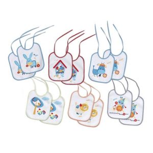 00132-Babero Rizo lastificado Interbaby