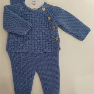 520.1-Conjunto Punto con Polaina Azul Baby Fashion
