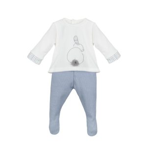 11025-Conjunto Polaina “Genil” Azul Calamaro