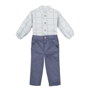 11029B-Conjunto Pantalón “Genil” Azul Calamaro