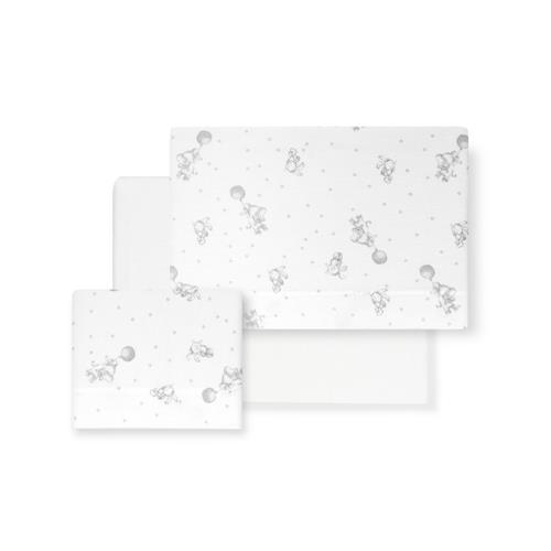 04325-Tríptico Minicuna “Elefante Globo” Bco/Gris