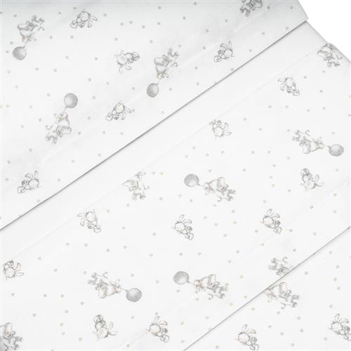 04325-Tríptico Minicuna “Elefante Globo” Bco/Gris - Imagen 2