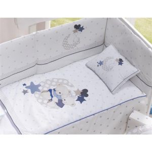 92251-Edredón + Chichonera “Amorosos” Azul Interbaby