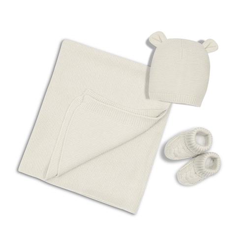 SET52-Set Toquilla,Gorro y Patucos Beige Interbaby