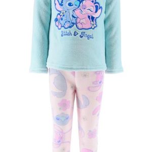XH20113-Pijama Largo Coralina “Stich” Azul