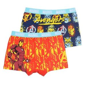 EV3045-Pack 2 Boxers “Avengers” Rojo/Marino