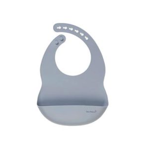 17487-Babero de Silicona “Nordic” Azul Mist Saro