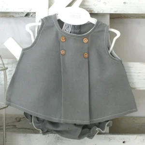 Vestido+ pololo lino verde