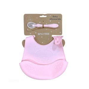 Babero de Silicona y Cuchara Osito