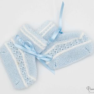 Botitas Recien Nacido Azul Modelo 15