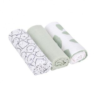 Muselina Pack 3 “Blanket Spoo Oliv” Lässig