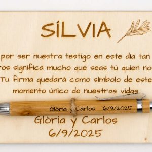 Gracias por ser nuestro Testigo de Boda